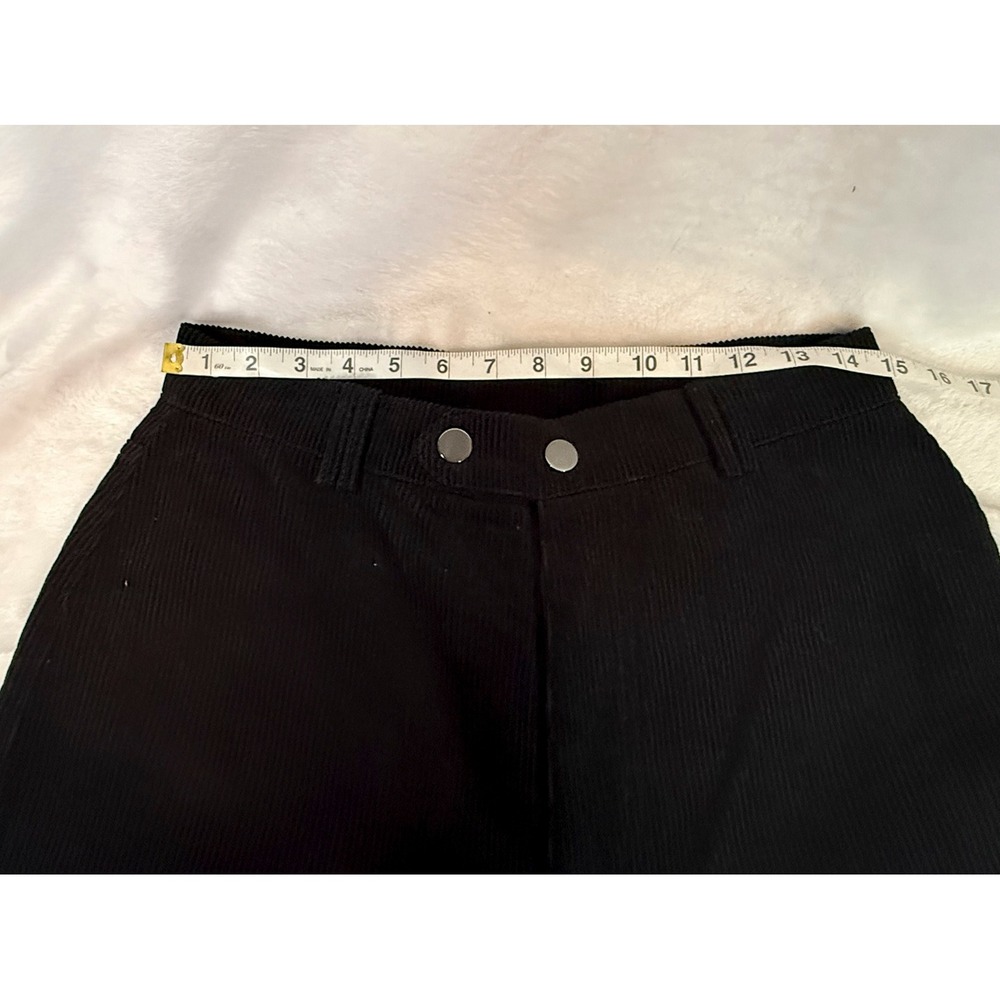 Princess Polly Uptown Cord Pants Black Wide Leg Corduroy NWT US 8 AU 12 - Picture 5 of 12